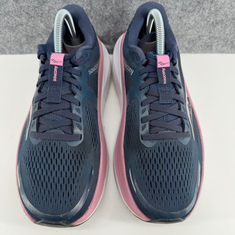 Saucony Guide 16 Running Shoes Womens 8.5 Navy Pink PWRRUN S10998-205 - Picture 4 of 16